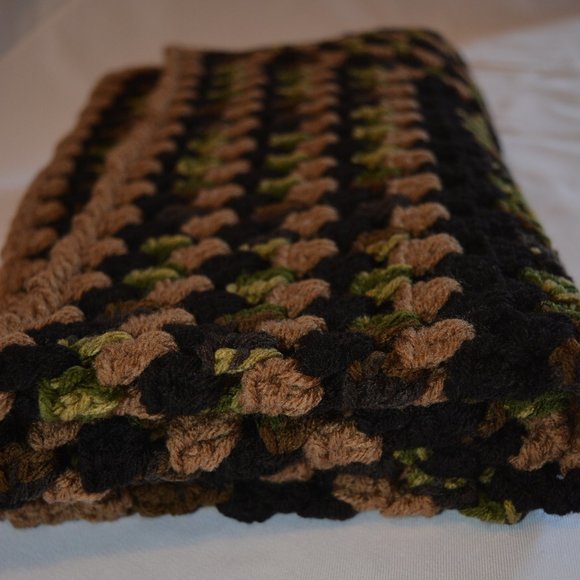 Crochet Camo Baby Blanket/New - Picture 4 of 4
